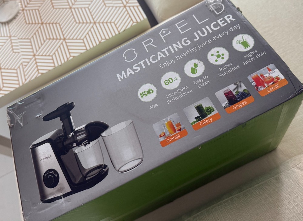 The ORFELD Slow Masticating Juicer