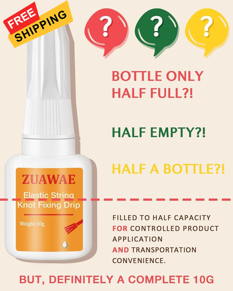 ZUAWAE Jewelry Glue for Elastic String, 1 mm String with