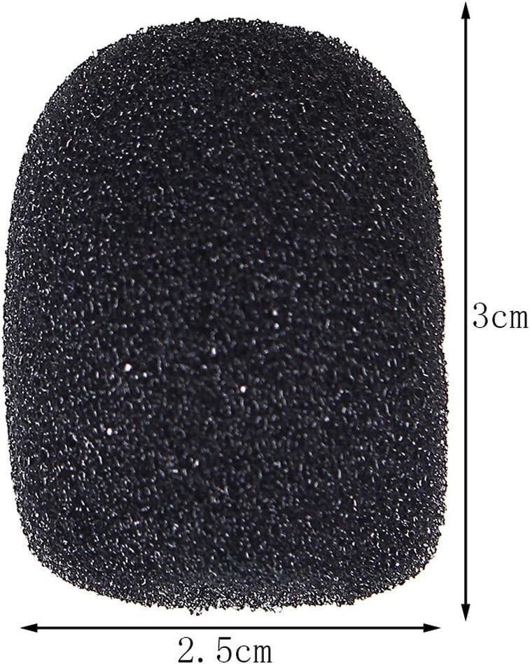 15 Pack Foam Microphone Windscreen, Lapel Headset Microphone Sponge Mini Foam...