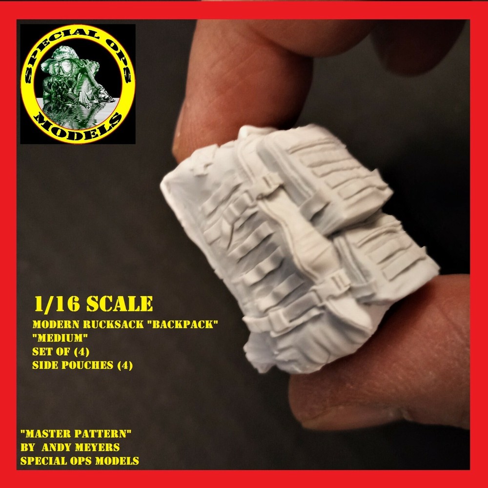 1/16 scale Modern Molle Rucksacks (BACKPACKS) Assault Backpack style #A