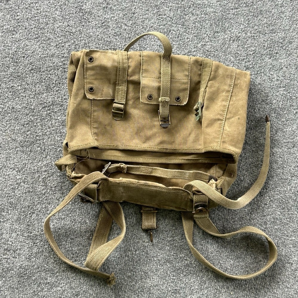 USMC WWII Haversack BOYT 1945 Canvas Field Pack Marine Corps Bag Military