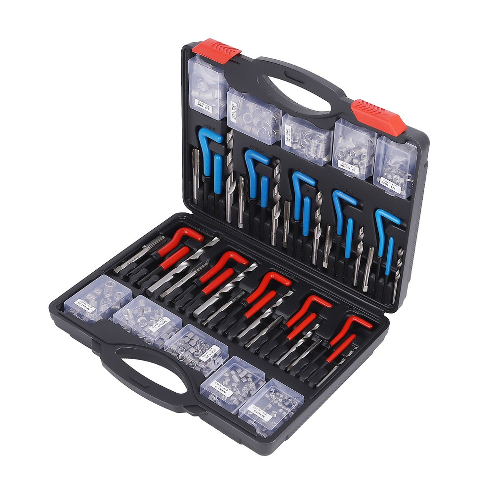 Helicoil Thread Repair Kit Inserts Breaking Pin Tool set Screw Taps Drill Bits