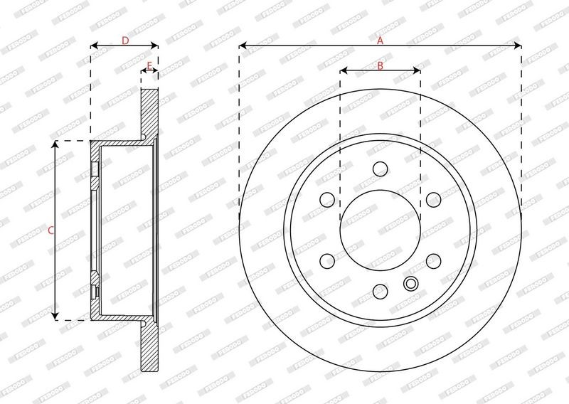 Brake Disc FERODO DDF3030