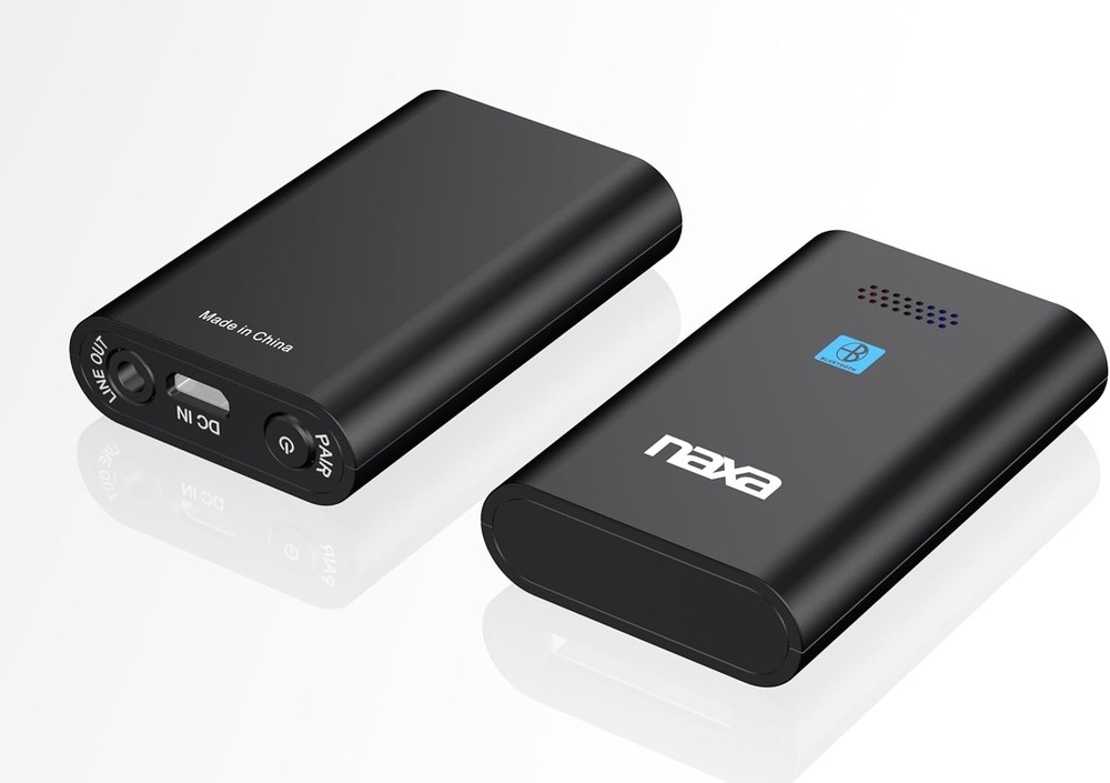 Naxa Electronics NAB-4001 Wireless Audio Adapter with Bluetooth for AUX Input