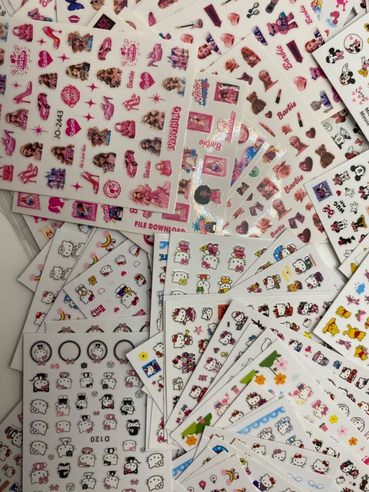 Hello Kitty Nail Stickers Decals DIY