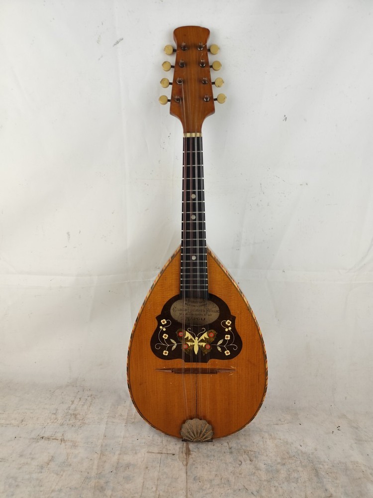 Maple Mandolin 4/4 Carlo Loveri e Son 1904 Naples 曼陀林 만돌린マンドリン Case