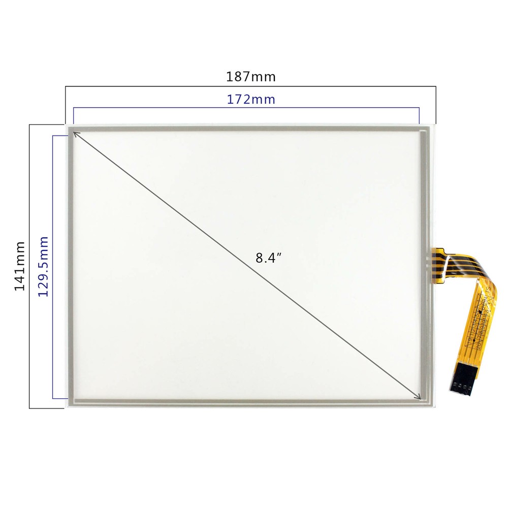 8.4" 4 Wire resistive Touch Sensor USB Controller For 8.4inch 800x600 LCD Panel