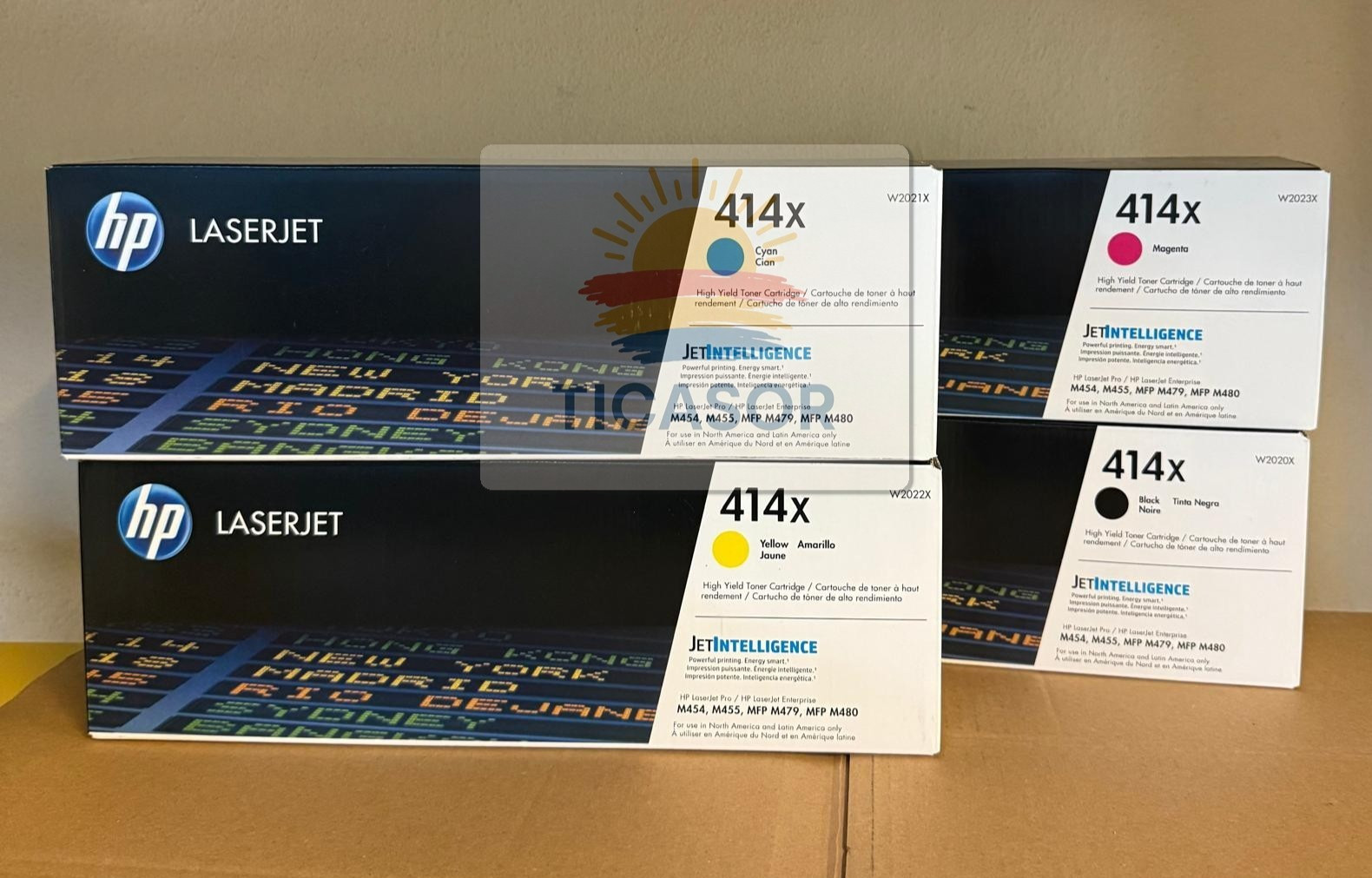 HP 414X High-Yield Toner Cartridge Set-Black, Cyan, Magenta, Yellow ( 4-pack)