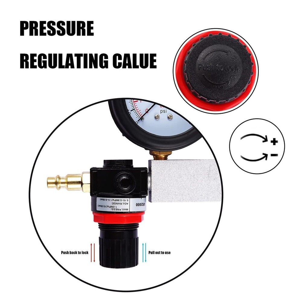 Cylinder Leak Down Tester Engine Compression Diagnosis Gauges Detector Leakage