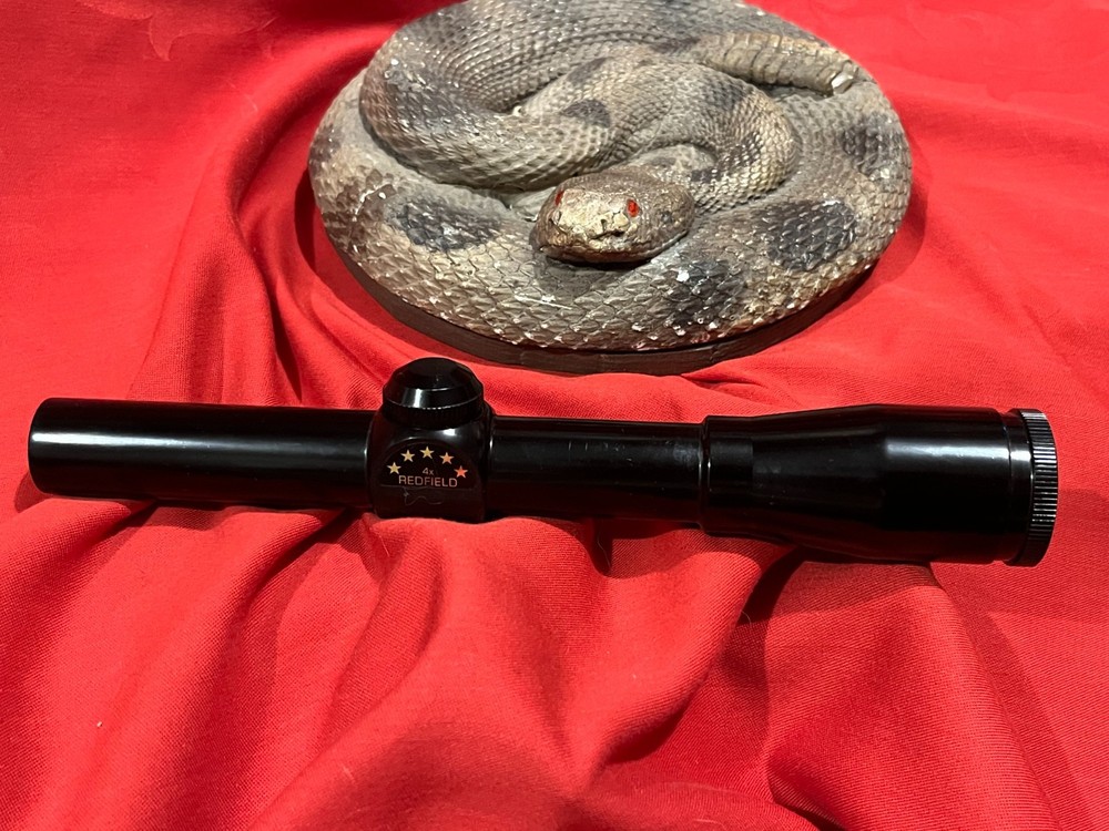 Pristine original REDFIELD 4X Five Star Compact Rifle Scope circa 1991