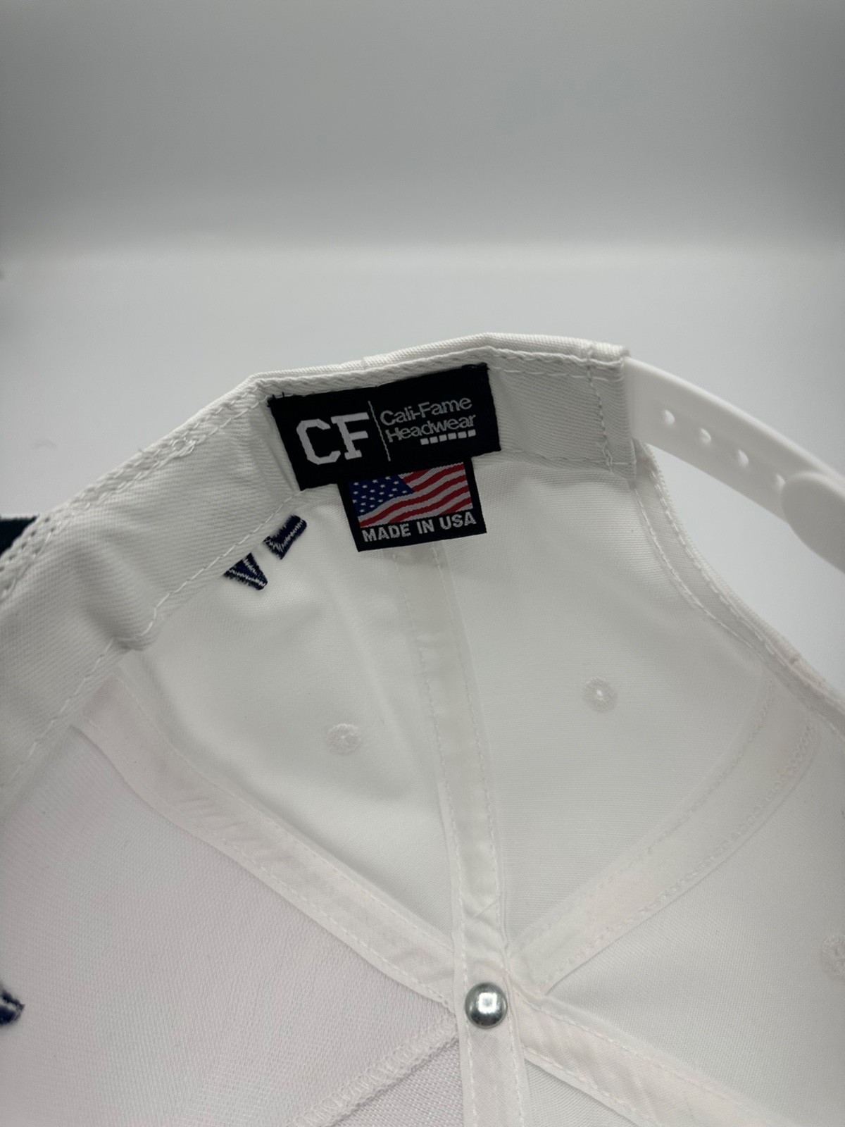 Official Trump USA 45 Cali Fame White Snapback Hat Cap