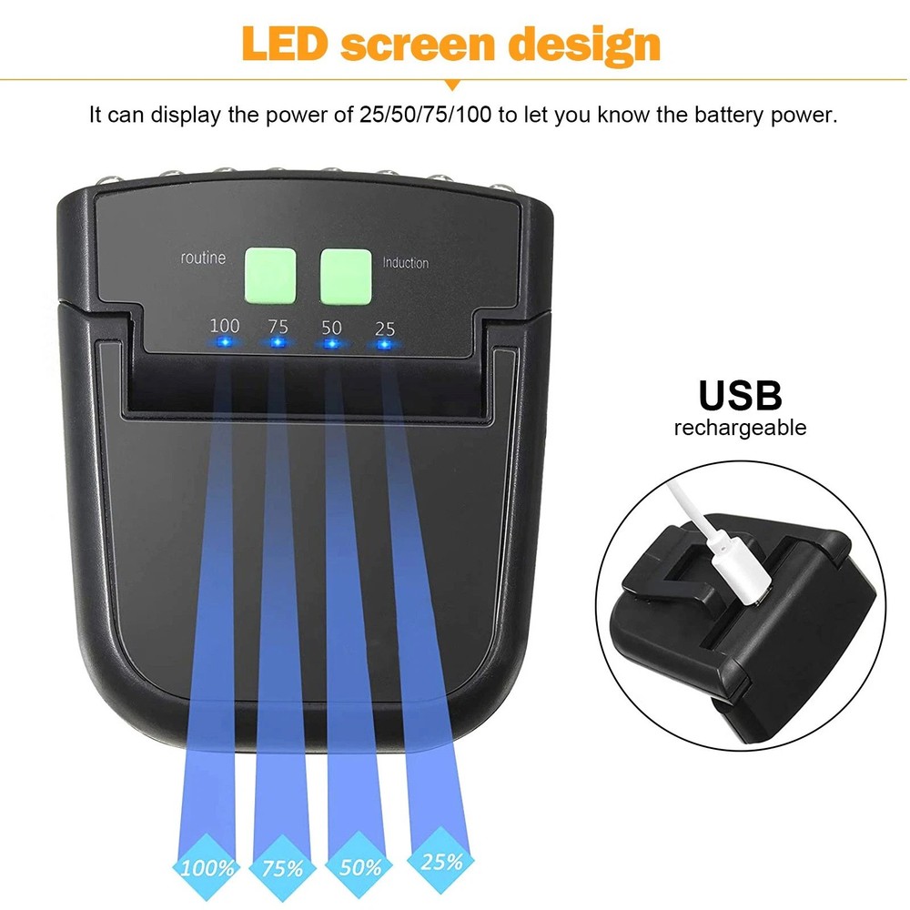 Rechargeable LED Cap Light Clip with USB Charging for Night Jogging Reading