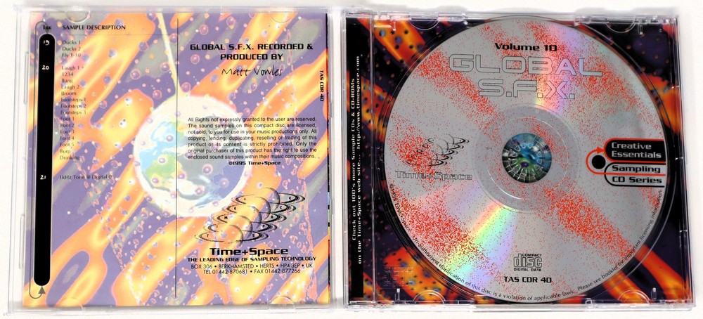 Zero-G Creative Essentials 10 Global SFX Sample/Sound Library/Sampling CD