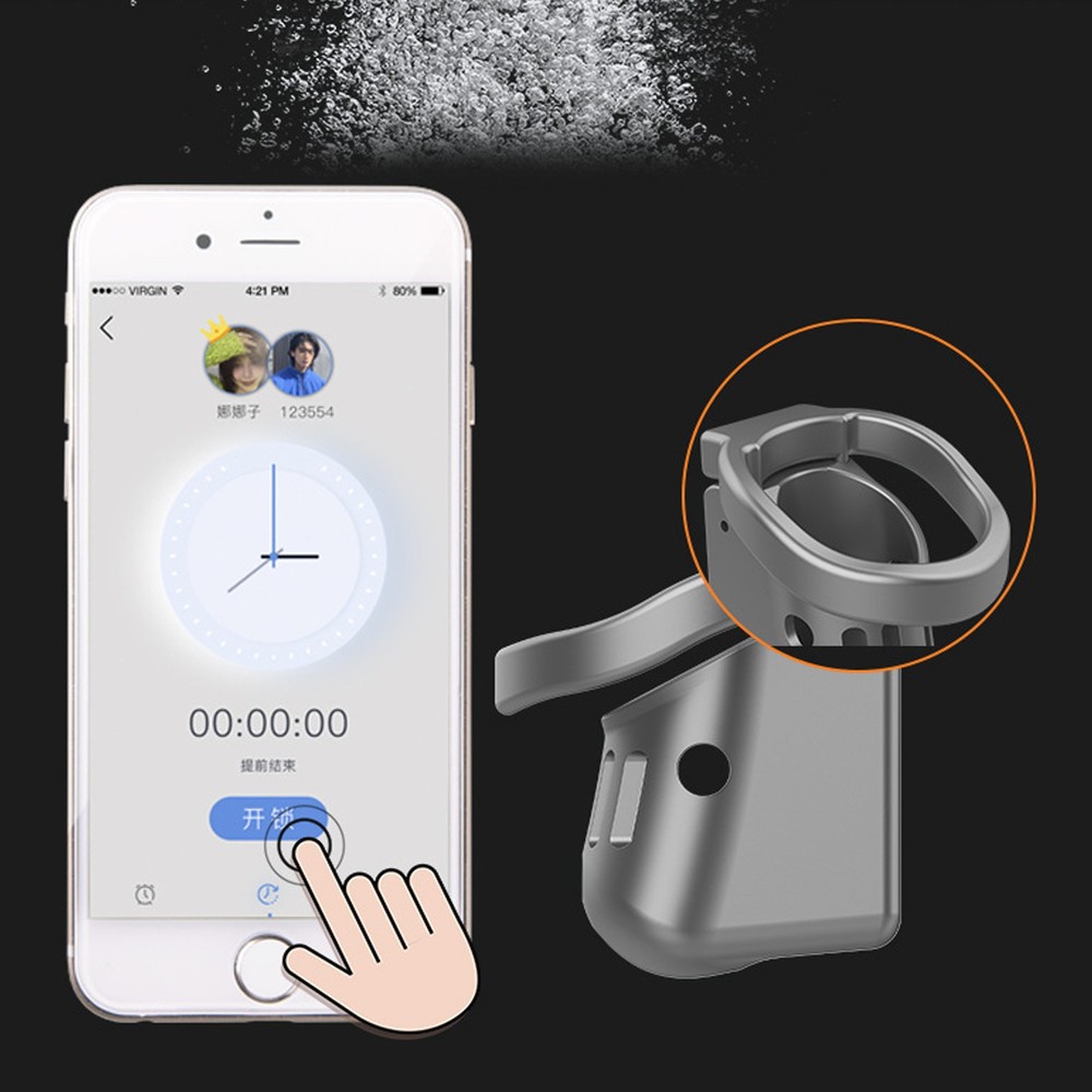 2025 Extreme Male Chastity Cage AI Function APP Remote Control Bluetooth Lock