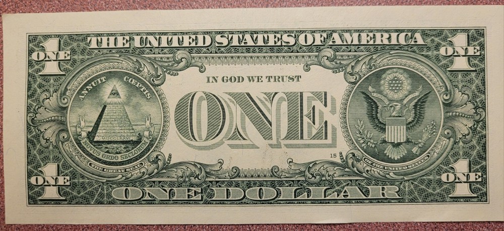2017 A $1 DOLLAR BILL WITH INSUFFICIENT INKING ERROR Nice CRISP