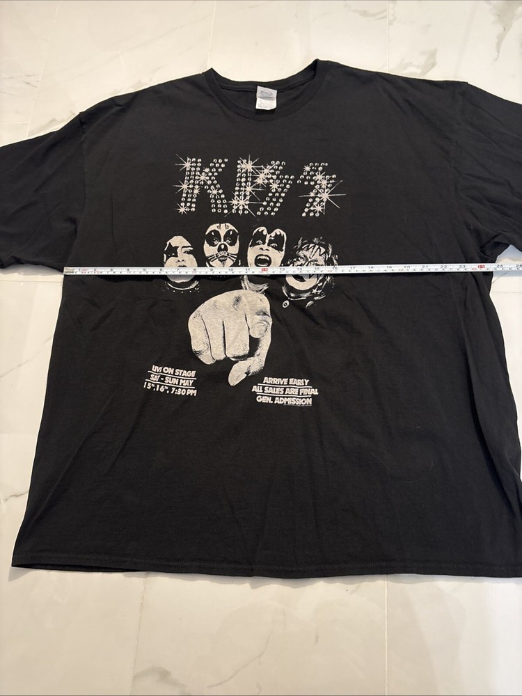 Rare KISS Self Titled Artwork Tour Shirt, Size 3X