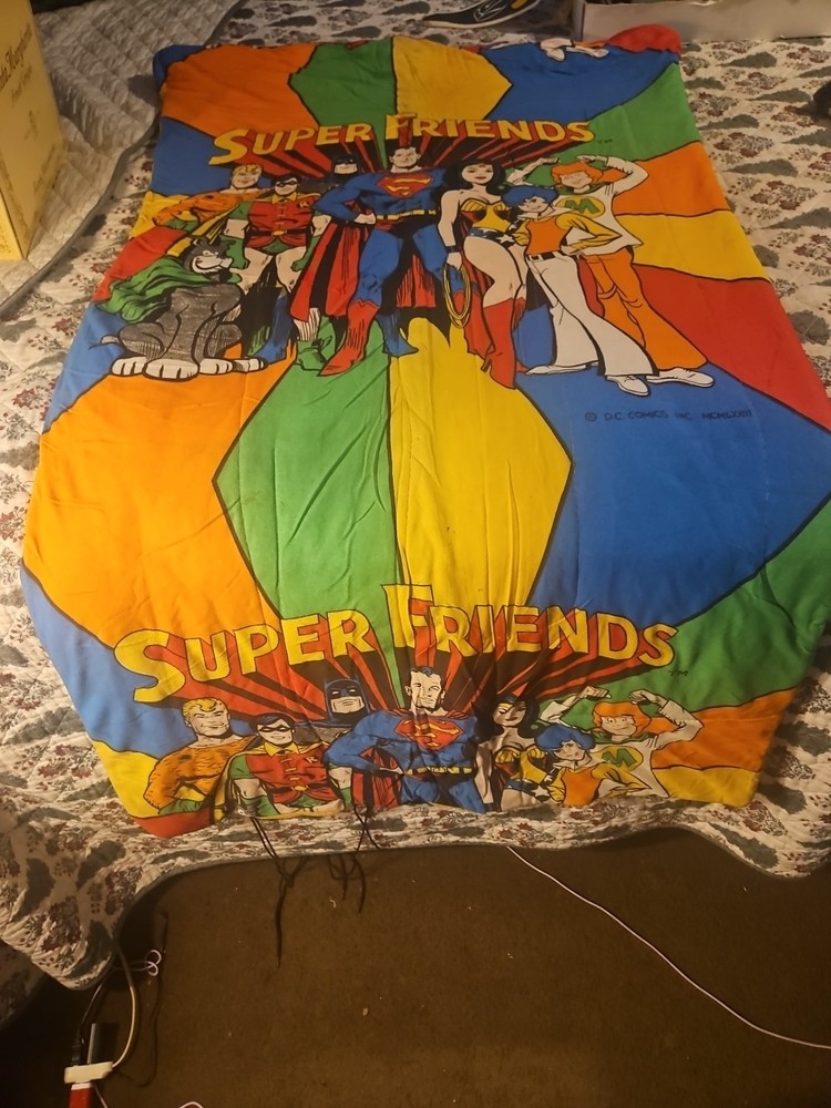 1973 DC Comics Superfriends Vintage Sleeping Bag