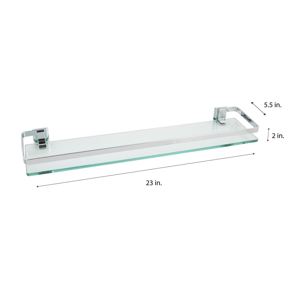 Wall Mounted Glass Shelf for Bathroom Kitchen Storage