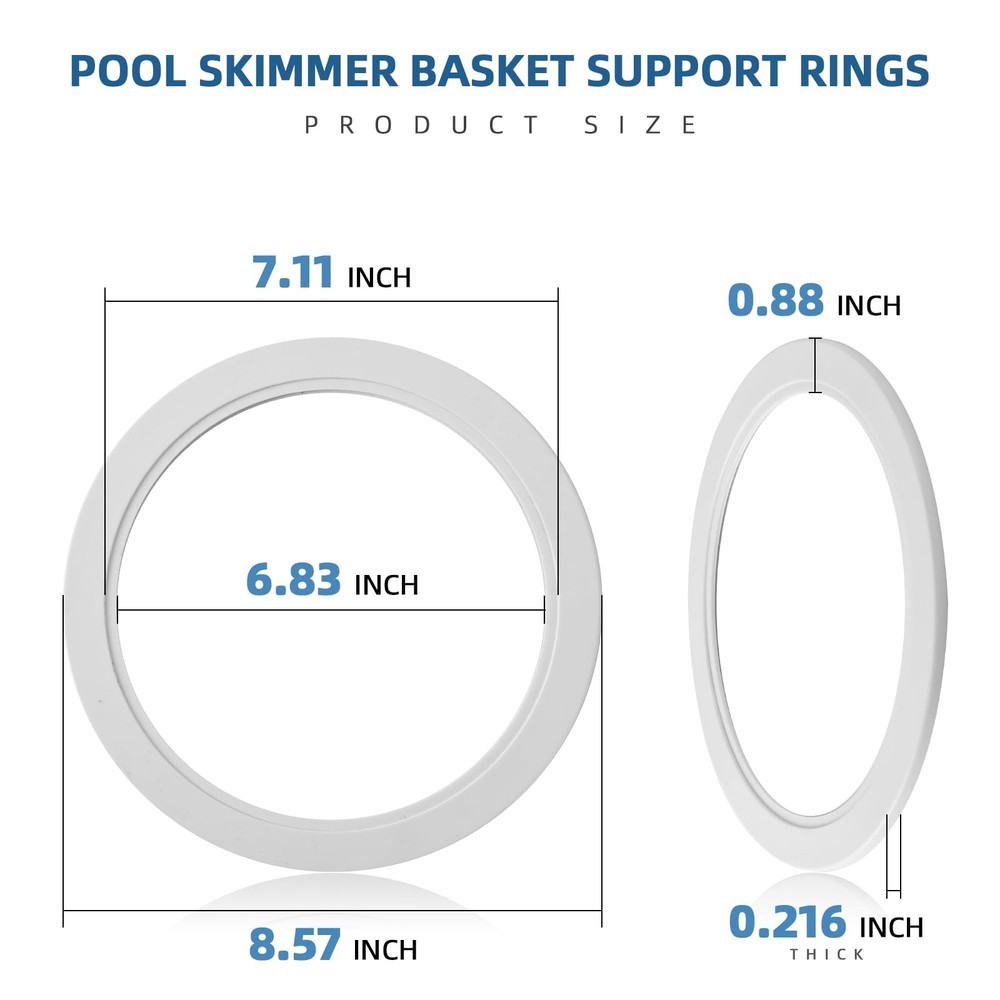 AR-PRO (2-Pack Exact Replacement SPX1082D Pool Skimmer Basket Support Rings...