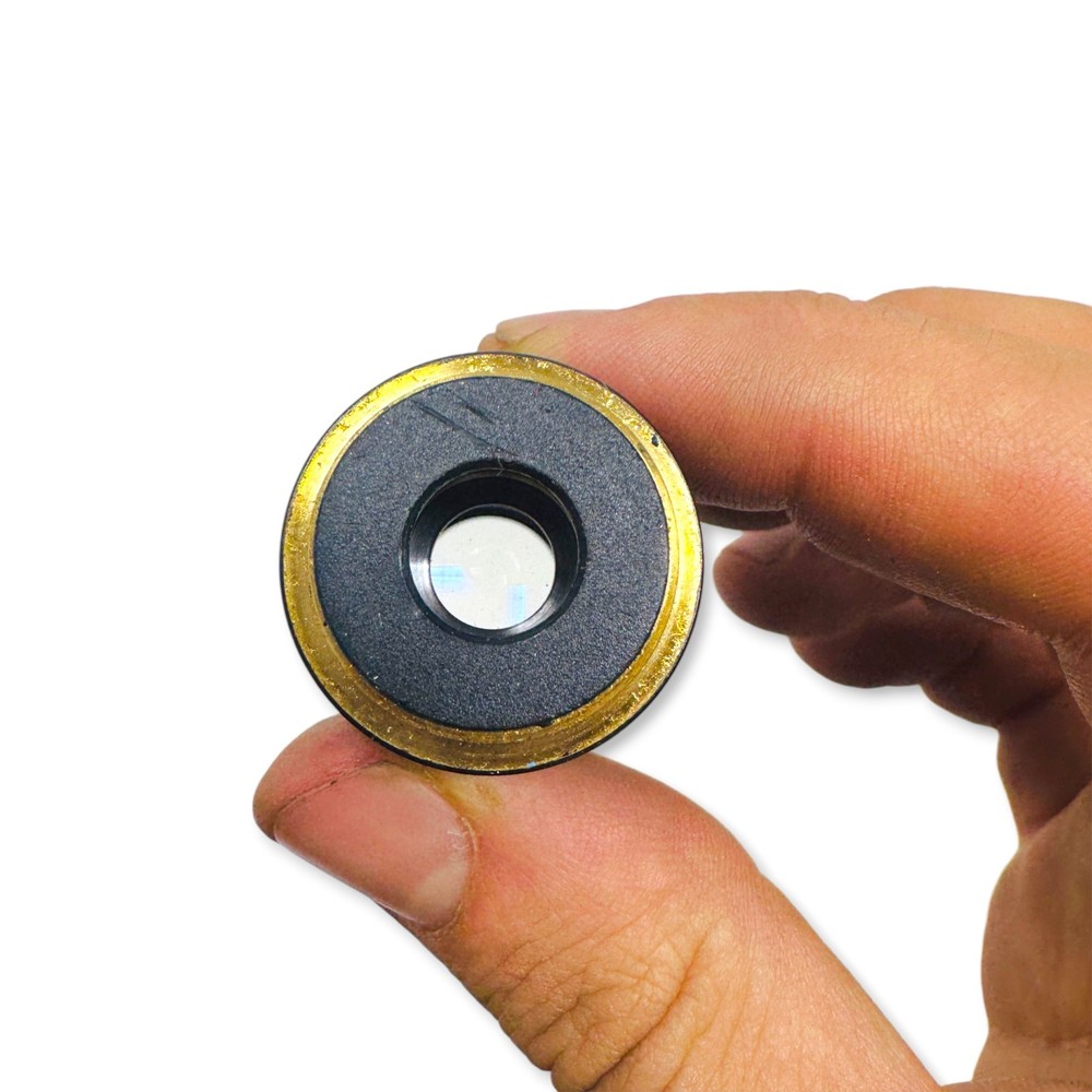 Plan 4x / 0.10 160/0.17 Microscope Objective Red Strip