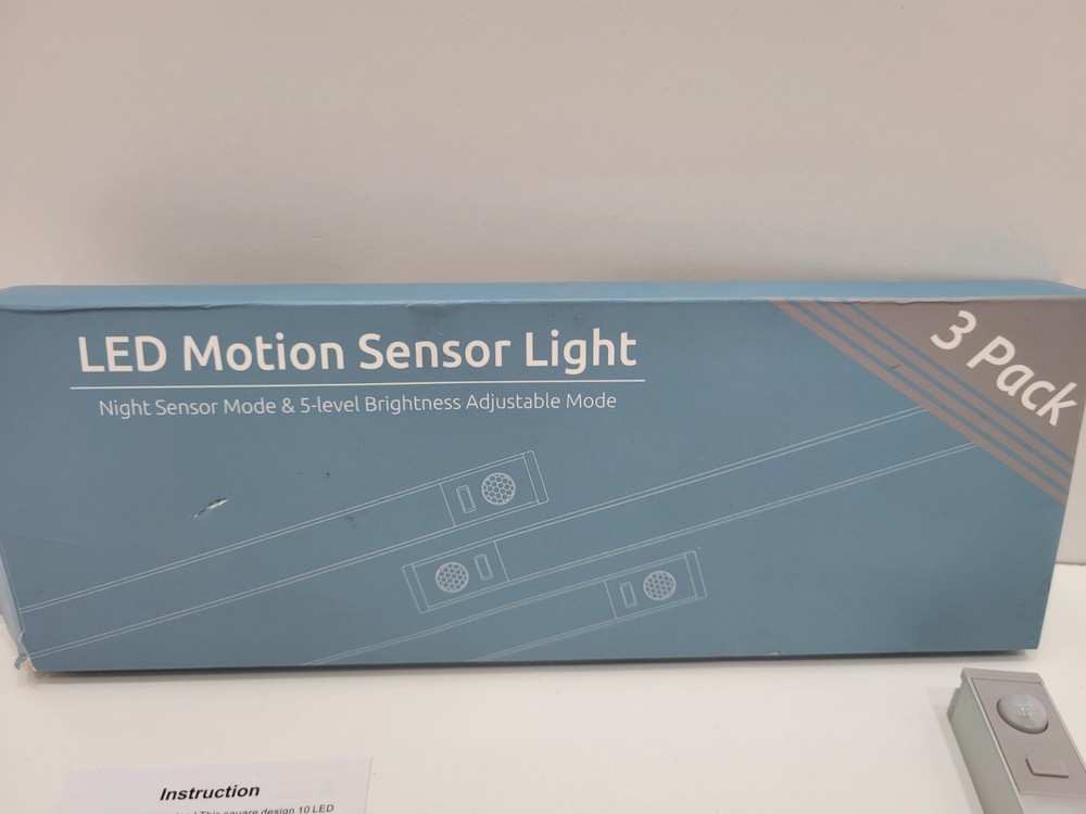 Under Cabinet Lights, LED Motion Sensor Light, USB-C 3 PACK+White Light