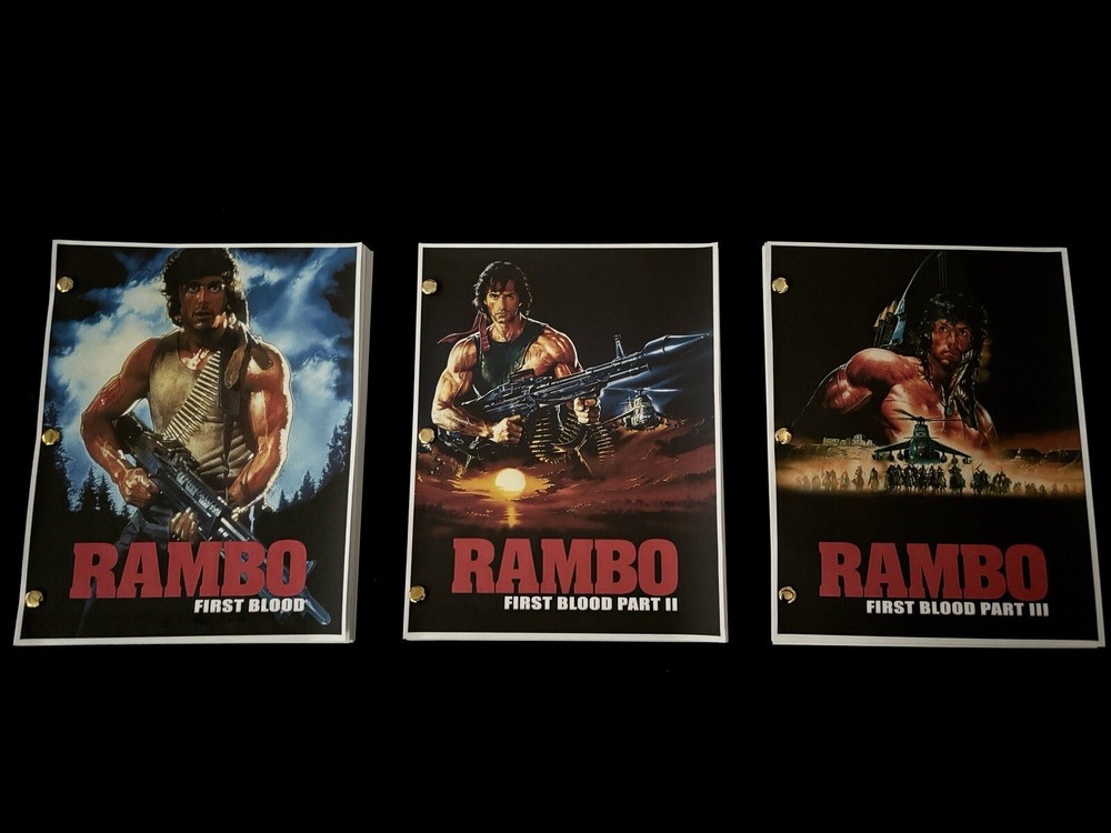 TriStar™ THE RAMBO TRILOGY Screenplay SYLVESTER STALLONE Script Set