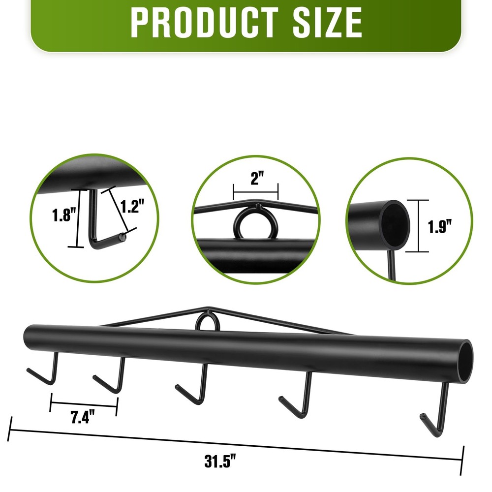 Fence Puller Stretcher, Chain Link Stretcher Tool, 31.5 Inch 5-Hook...