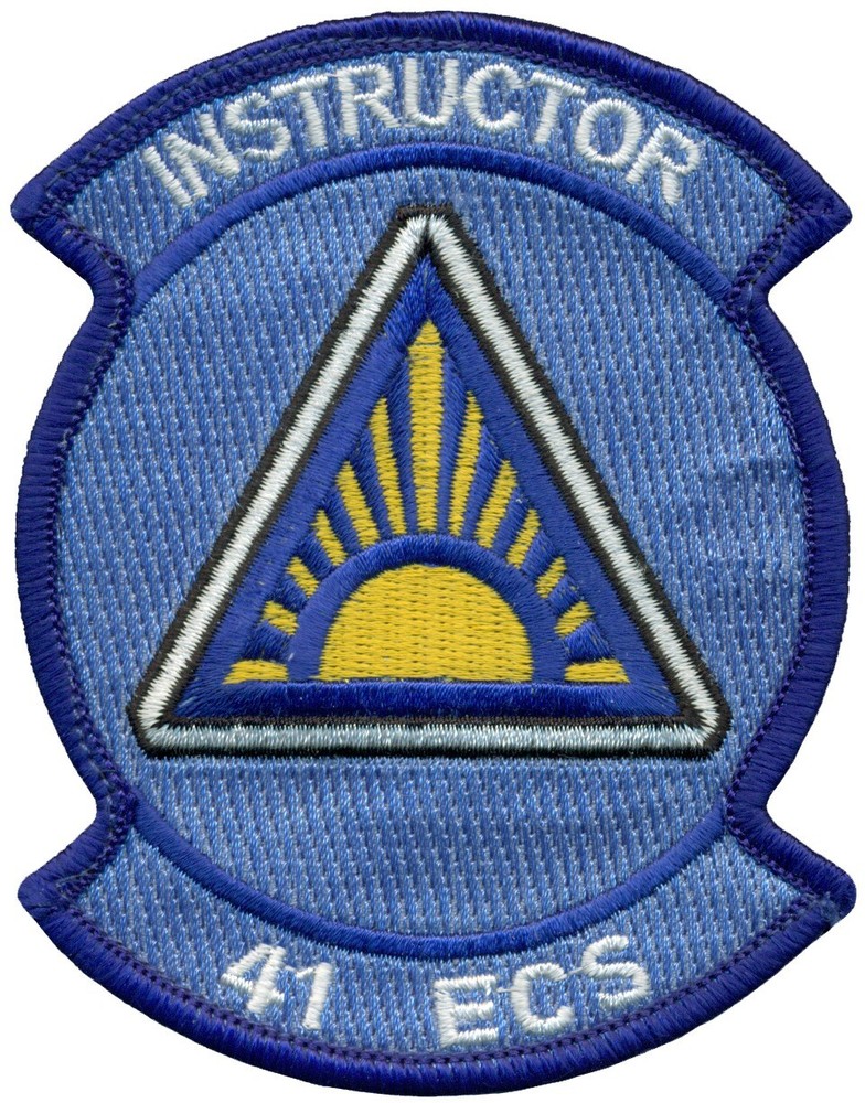 USAF 41st ELECTRONIC COMBAT SQUADRON - INSTRUCTOR PATCH