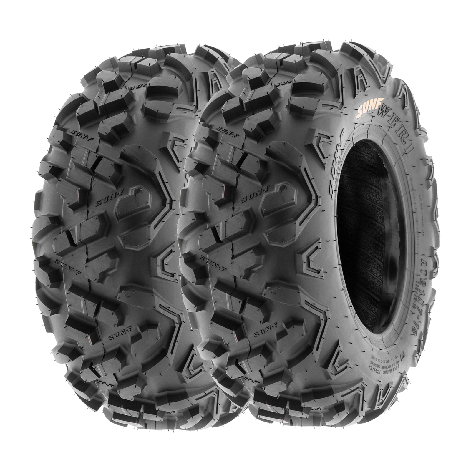 SunF 19x7-8 ATV UTV  19x7x8 All Terrain Tires 6 PR A051 POWER II - Pair of 2