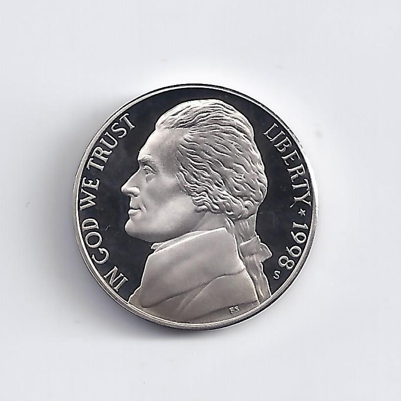 1998-S  PROOF NICKEL