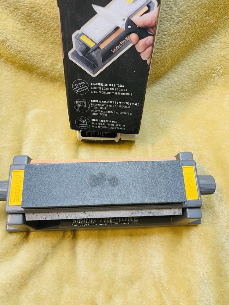 Smith's Be Sharp 6" Arkansas Tri-Hone Sharpening Stones System