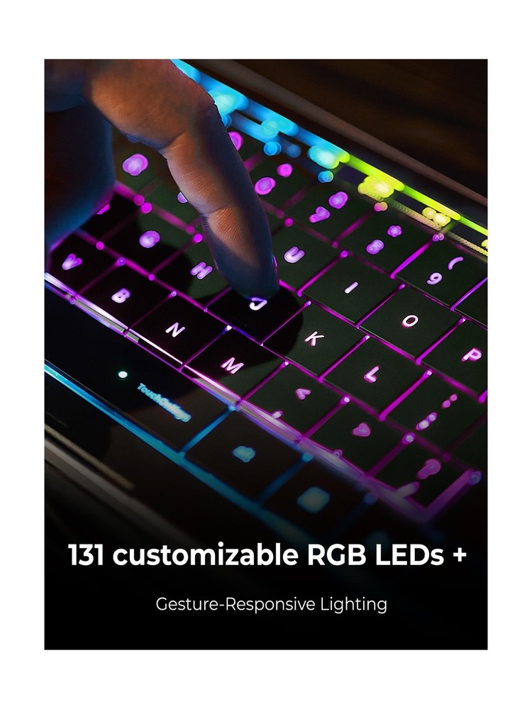 CLVX 1 Wireless Touchpad Keyboard – Bluetooth & USB-C – Low Profile,