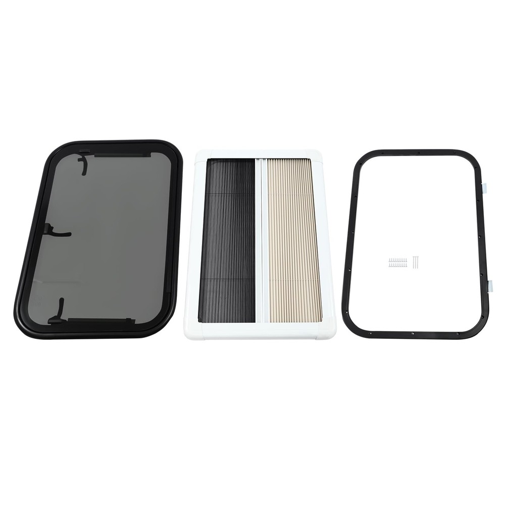 RV Exit Window Camper Replacement Push Out Emergency with Screen 29.5x19.69