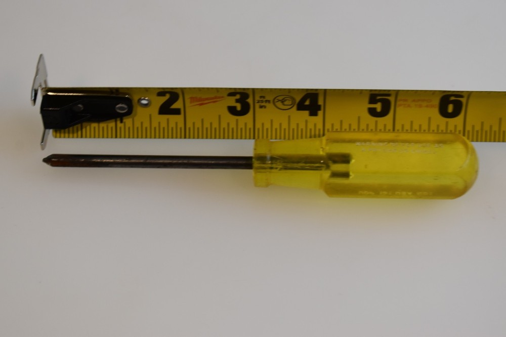 Blue Point Tools UDP131 #1 Phillips Screwdriver Yellow Hard Plastic Handle