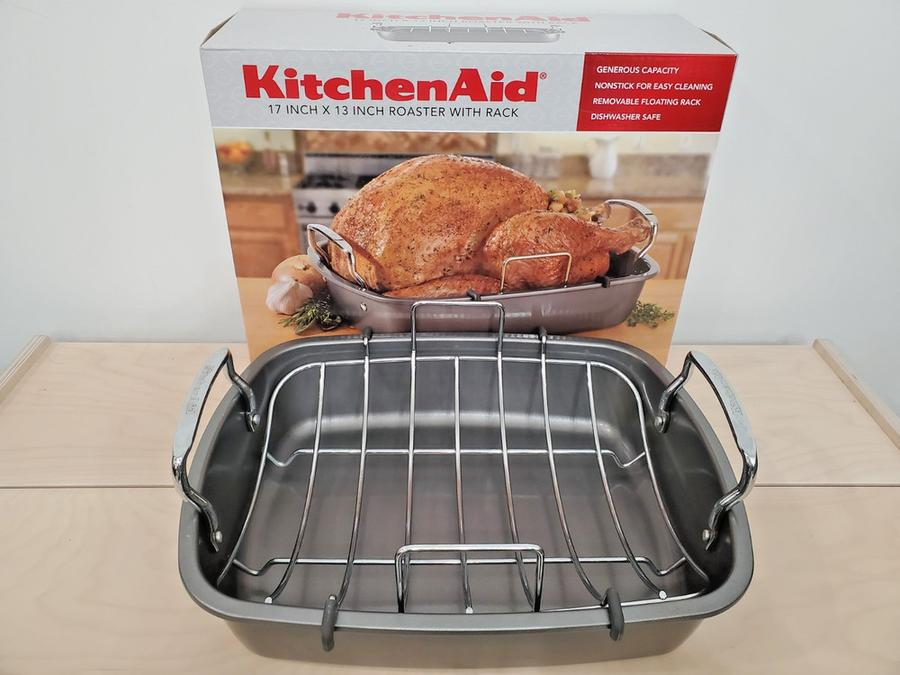 KitchenAid Roaster Pan With Rack Non Stick 17"X13"