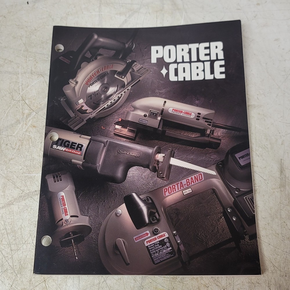 Porter Cable Power Tool Catalog 1995