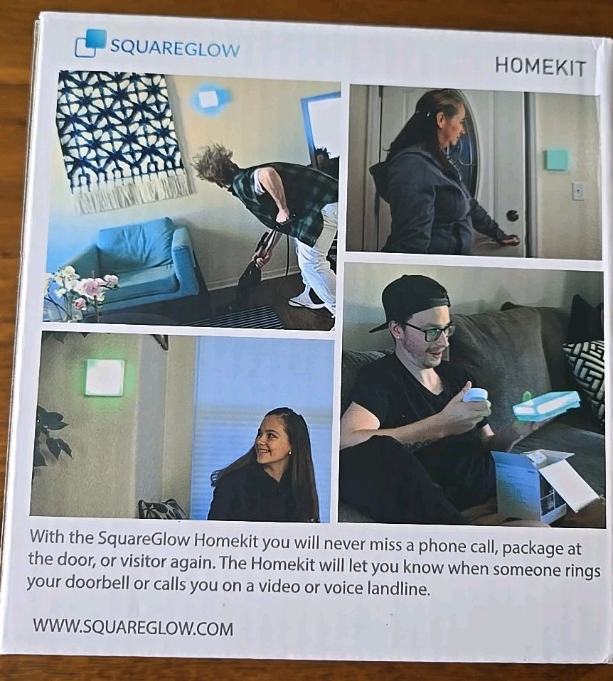 SquareGlow - Home Kit with two 10ft Micro USB [6 Items]