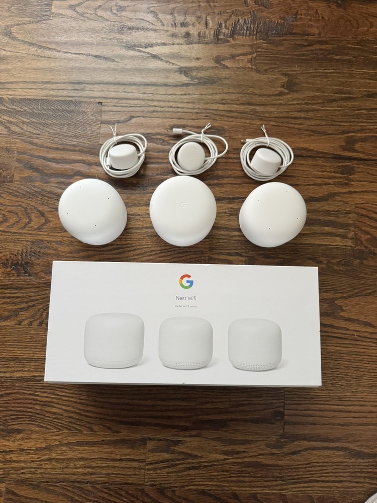 Google Nest Wifi Router and 2 Points with Google Assistant