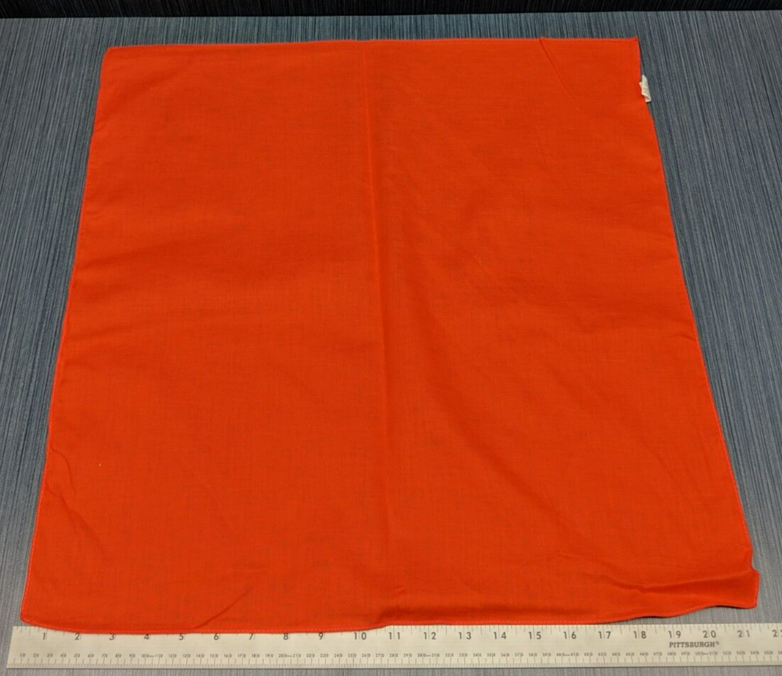 Lot of 60 Orange Solid Cotton Biker Sport Bandana 22" x 22" 100% Cotton