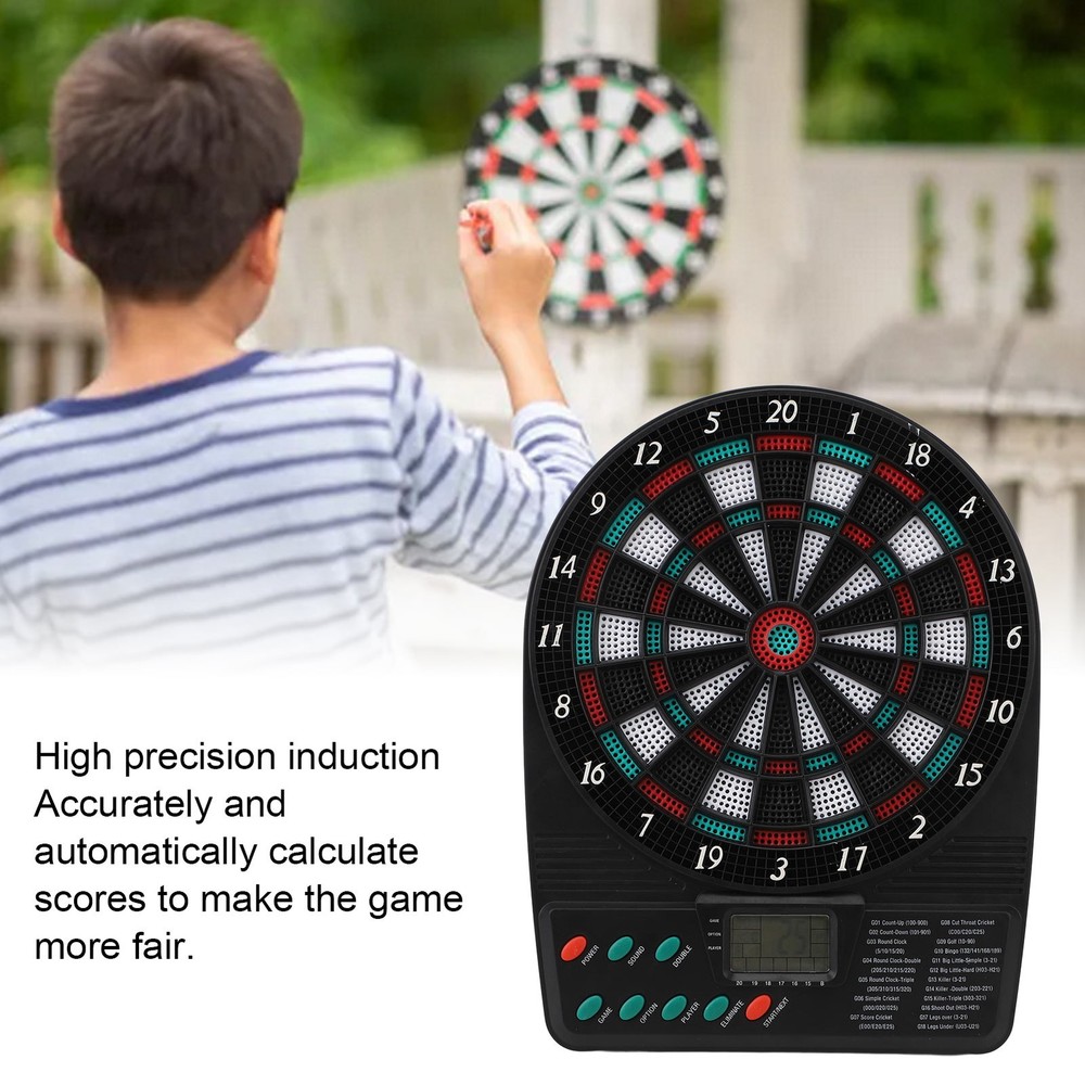 Electronic Dartboard Set Automatic Scoring Soft Tip Dartboard With Multiple FF