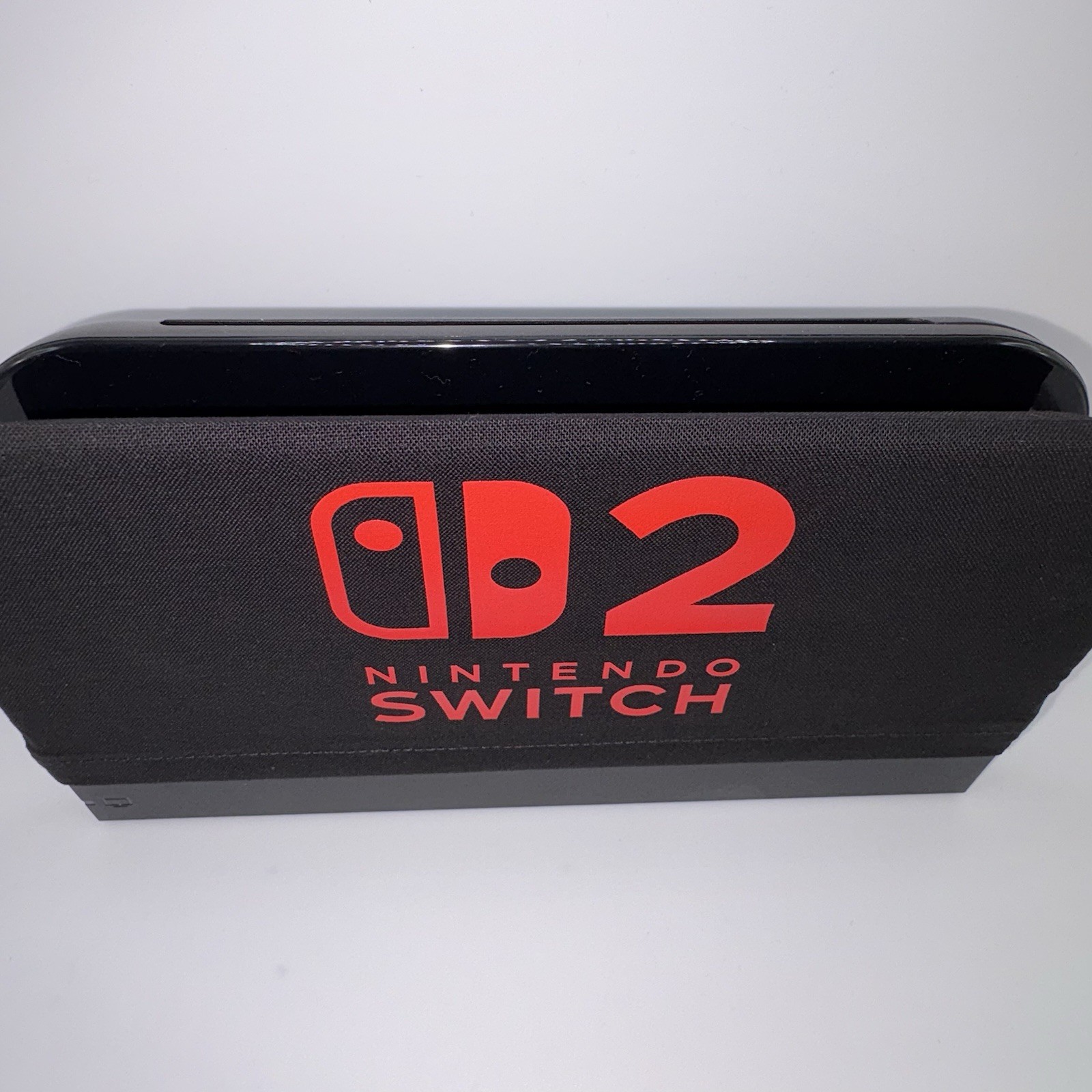 Nintendo Switch 2 Dock Cover Screen Protector Decor Sleeve Dock Sock Plain Black