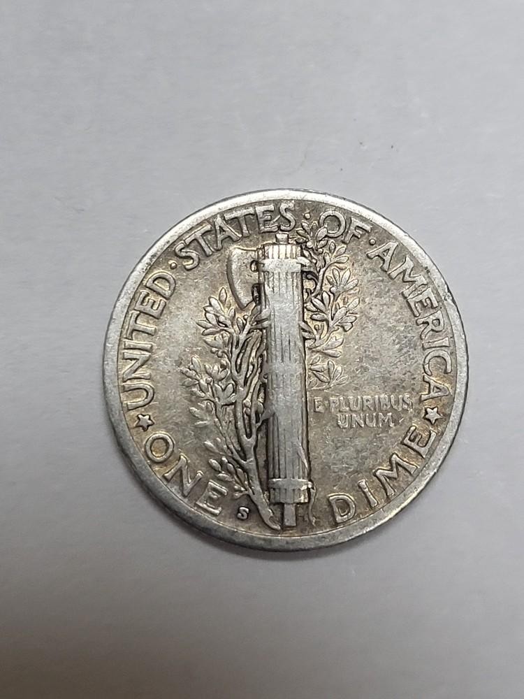 1938 S Mercury Dime