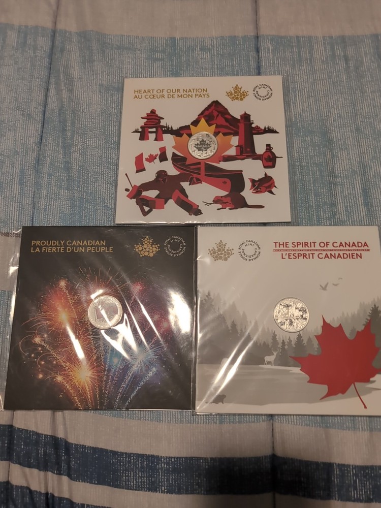 2017 Canada $3 and $5 Silver 3 coin set