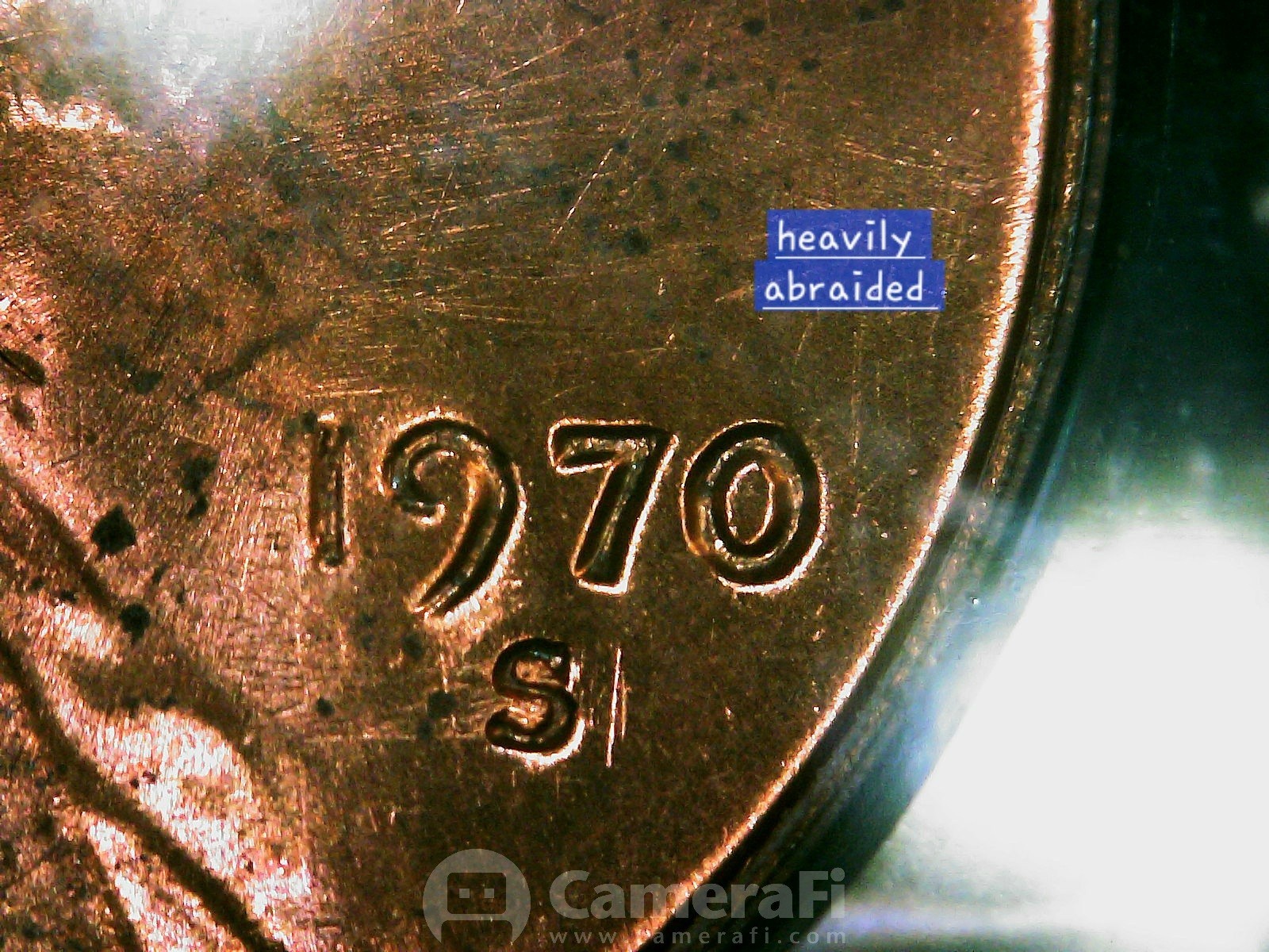 1970 S Lincoln Cent Mint Error FS-1401 MS 65 RED SMALL DATE..