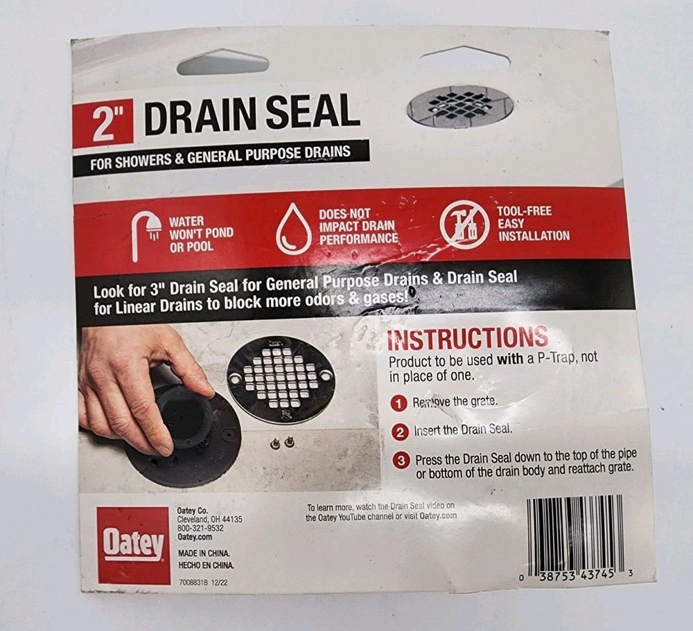 Oatey 2 in. D Plastic General Purpose Floor Drain