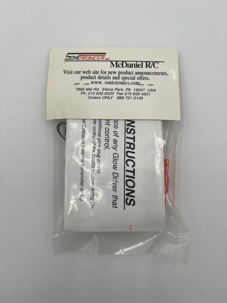 MCDANIEL RC PROGRAM CONTROLLER FOR GLOW DRIVERS MCD490