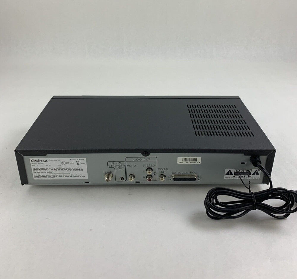 ComStream DR200 Audio Broadcast Receiver Powers On Missing Smart Card and Dish