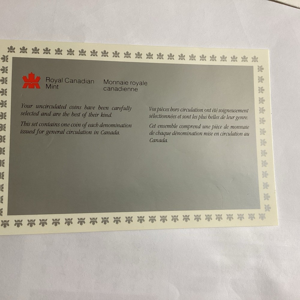 Canada 🇨🇦 1989 Proof Like Set Issued By RCM