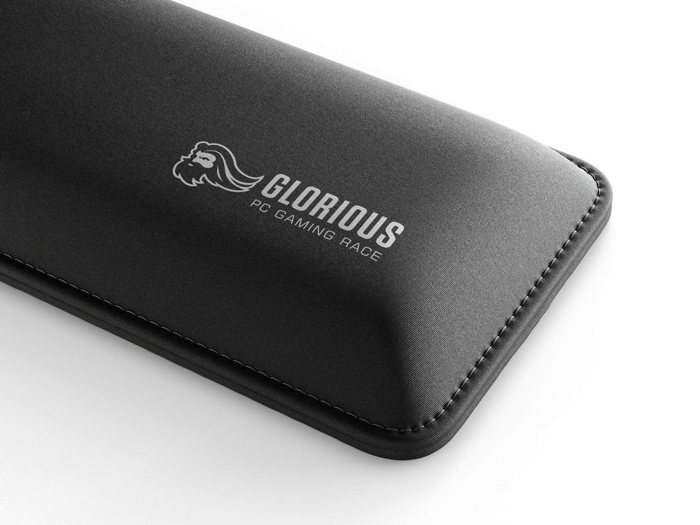 Glorious Wrist Pad/Rest - Compact - Black - Mechanical Keyboards, Stitched Ed...