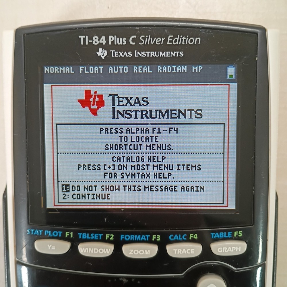 Texas Instruments TI-84 Plus Silver Edition Graphing Calculator TESTED Complete